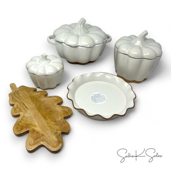 Threshold Wooden Leaf Serving Tray Brown - Target Fall Thanksgivng‎ 2024 - Picture 4 of 6